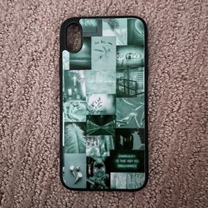 Green aesthetic iphone XR case